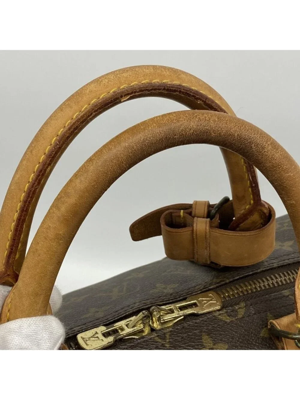 Louis Vuitton Boston Bag Monogram Keepall 55 Brown